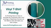 Premium Vinyl T-Shirt Printing at 3v Printing Store